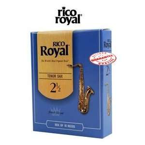  RICO ROYAL TENOR SAXOPHONE REEDS BOX OF 10   3 Size 