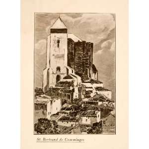  1907 Halftone Print Saint Bertrand de Comminges France 