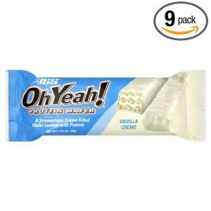 Oh Yeah Wafer, Vanilla Creme Protein, 1.34 Ounce (Pack of 9)  