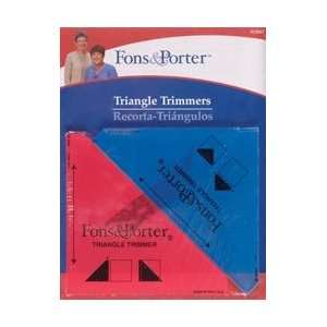 Dritz Fons & Porter Triangle Trimmers 1/2 & 1/4 2/Pkg R7847; 2 Items 
