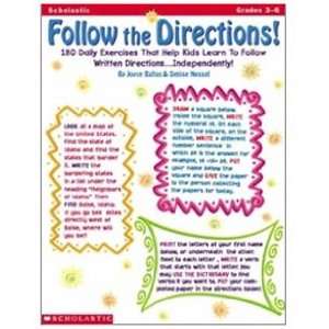  FOLLOW THE DIRECTIONS GR. 3 6 Toys & Games