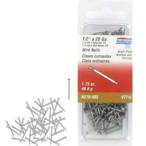 National Manufacturing N278 085 20 Gauge 1/2 Inch Bright Wire Nails 1 