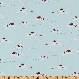  44 Wide Moda Sherbet Pips Puppy Cotton Candy Blue Fabric 