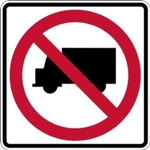 No Trucks Allowed Symbol Sign   24x24