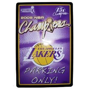  Los Angeles Lakers 09 NBA Championship Garage Parking Sign 