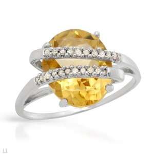  CleverSilvers 3.51.Ctw Citrine Gold Ring   Size 7 
