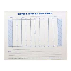 Glovers Scorebooks Football Field Charts (8.5 x 11 