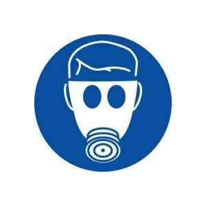  Labels WEAR RESPIRATORY PROTECTION 4 Adhesive Dura Vinyl 