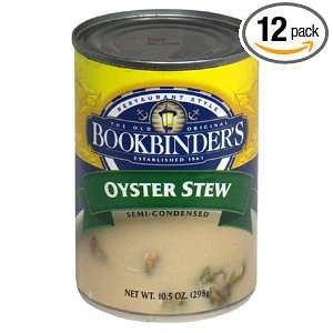 Bookbinders Oyster Stew, 10.5 Ounce Cans Grocery & Gourmet Food