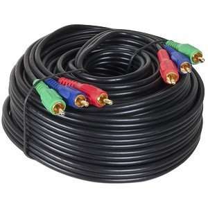  50 3 RCA (M) to 3 RCA (M) Component Video Cable (Black 