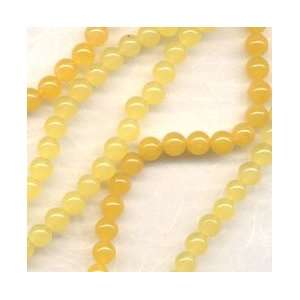  6mm Yellow Jade Round Beads Arts, Crafts & Sewing