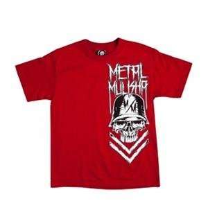  Metal Mulisha Youth Breaker T Shirt   Large/Cardinal 