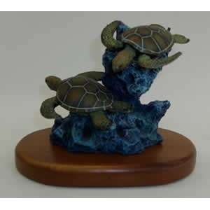  Two Sea Turtles Collectible Figurine
