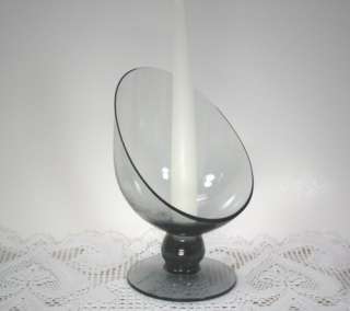 MorganTown Glass Cosmopolitan Slant Candle Vase/Holder  