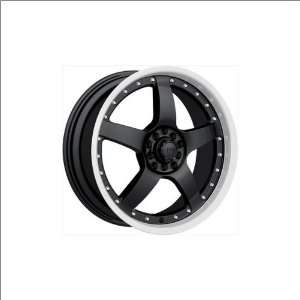 Akita Racing Ak 8 Black W/Machine Lip 18x7.5 Black w/Machine Lip   40 