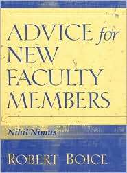 Advice for New Faculty Members, (0205281591), Robert Boice, Textbooks 