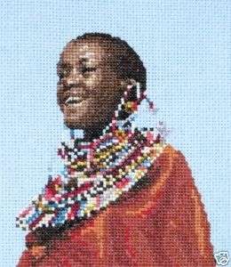 maia Counted Cross Stitch Kit   Maasai Lady  