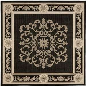  Safavieh CY2914 3908 Courtyard Collection Black and Sand 