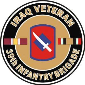 US Army Iraq Veteran 39th Infantry Brigade Light Decal Sticker 3.8 6 
