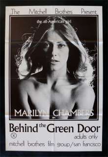 BEHIND THE GREEN DOOR 1SH MOVIE POSTER MARILYN CHAMBERS  
