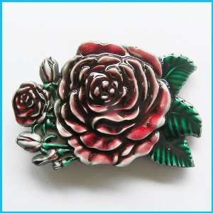   Rose Flower Belt Buckle for Ladies/Girls 3D 053 
