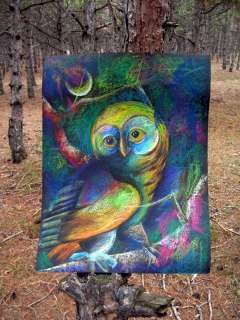 Night Owl ~ by Tanya Maslova pastels on paper picture  