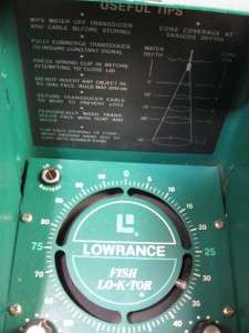 Lowrance Fish Lo K Tor LFP 300 Fishfinder Vintage LOOK  