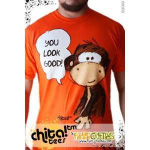  Chita You Look Good T shirt (Orange   Large) Everything 