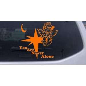 You Are Never Alone Guardian Angel Christian Car Window Wall Laptop 
