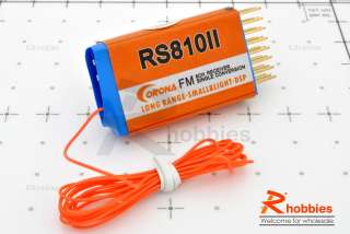 New Radio Control RC Corona RS810II 8 Ch FM Receiver Rx  