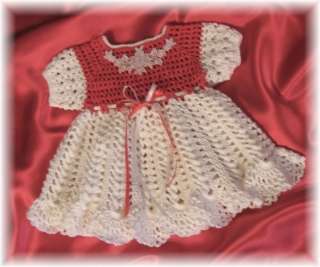 036 MORGAN JO Baby Dress Crochet Pattern by REBECCA LEIGH  3/6 to 9 