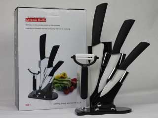 in 1 6+5+4+Peeler+knife Holder Ceramic knives Set Cutlery Chef 
