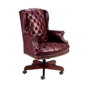 High Point Furniture 4078 Traditional Executive Swivel with Fabric and 