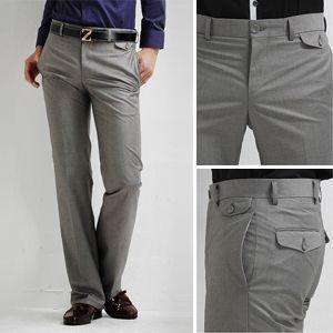 2011 New Mens Casual Straight Pants Trousers Black 0514  