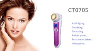 CT0705 NEW Thermal Cold Hot Massager Facial Spa Firming Anti Aging Ion 