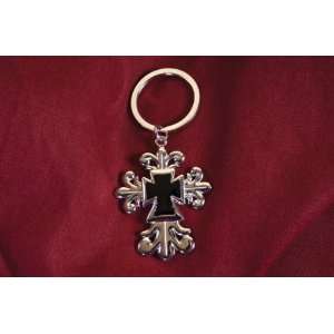  KEYCHAIN CROSS BLACK