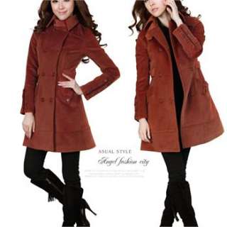 2012 Fashion Double breasted Slim Spring Fall Long Trench Coat Jacket 