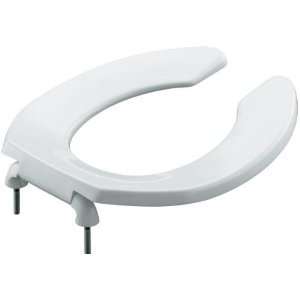Kohler Lustra K 4680 CA 0 White Round Toilet Seat with Check Hinge and 
