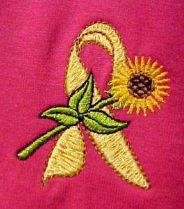 Sarcoma Cancer Yellow Ribbon Sunflower P T Shirt S New  