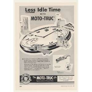   Truc Lift Truck Less Idle Time Trade Print Ad (48044)