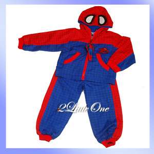 Hero Spiderman Boy Fancy Party Costume Outfit 2T 7  