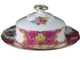Royal Albert Lady Carlyle Round Covered Butter Dish Brand New