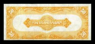 1922 $50 GOLD CERTIFICATE HIGHER GRADE INVESTMENT EXAMPLE  