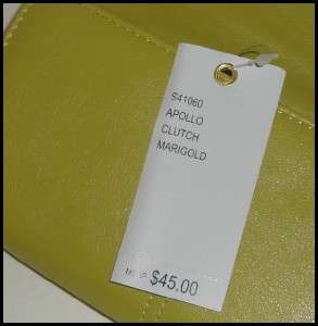Kathy Van Zeeland Apollo Marigold Clutch Wallet New in Box Nwt  
