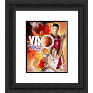 Framed Yao Ming Houston Rockets Photograph  Kitchen 
