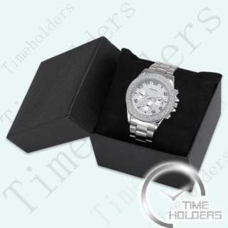Diamond Decoration Stainless Case Womens Watch Sliver  