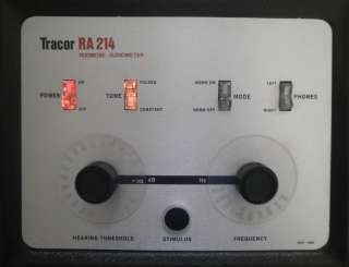 Tracor Rudmose Audiometer RA 214/RA214  