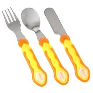 Vital Baby First Stainless Steel Cutlery Set, Orange