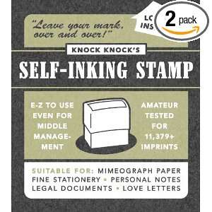  Knock Knock  Blah Blah Blah Self Inking Stamp (Pack of 