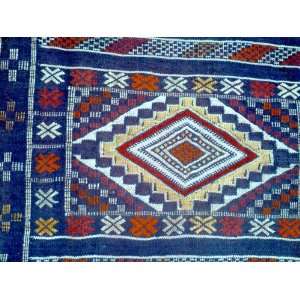  moroccan mount atlas carpet red & black 